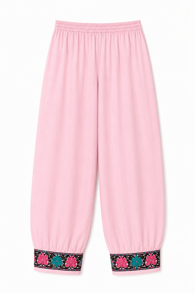 Kashmir Aari cotton Co-Ord Set | Pink